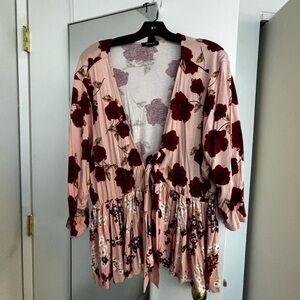 Torrid | tie front sweater